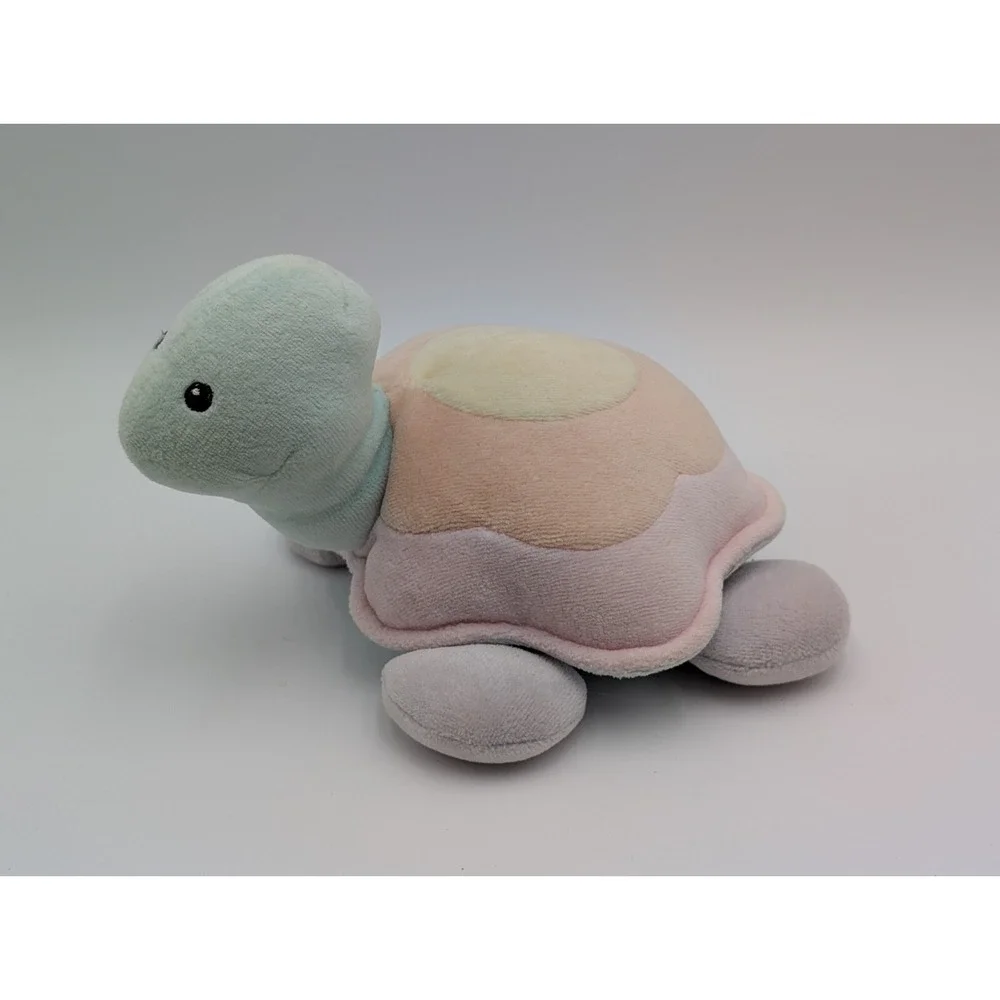 Baby Gund Rainbow Racer Turtle Plush 5696 Pastel Stuffed Animal Toy‎